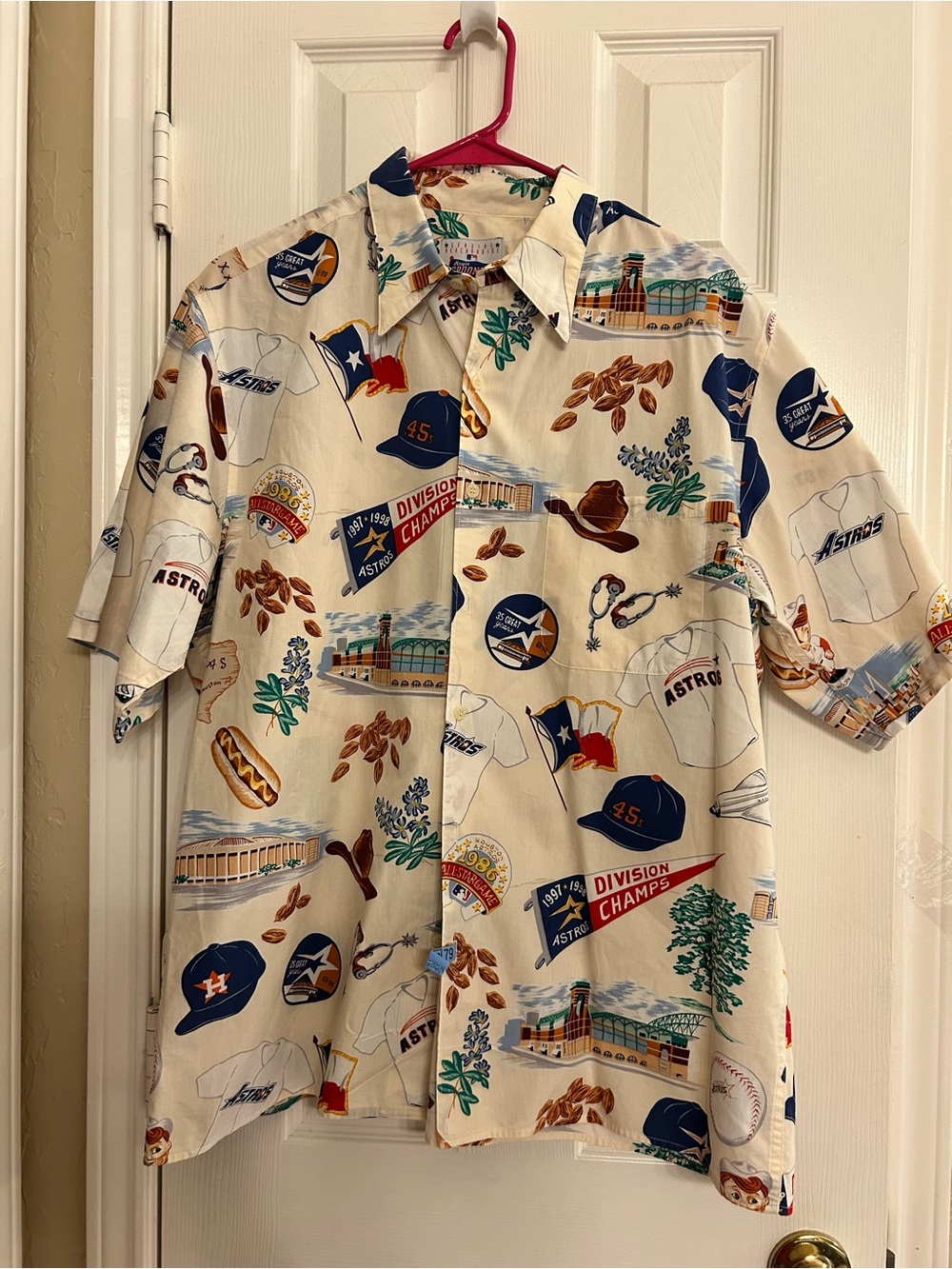 NWOT Vintage Reyn Spooner Houston Astros Men’s Hawaiian Shirt Size Large